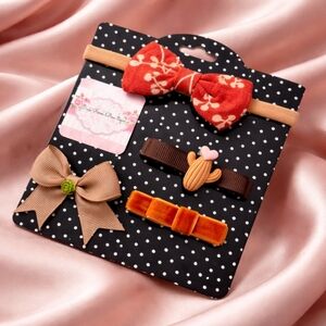 Nwt new Handmade hair headband bows clips baby girls toddler